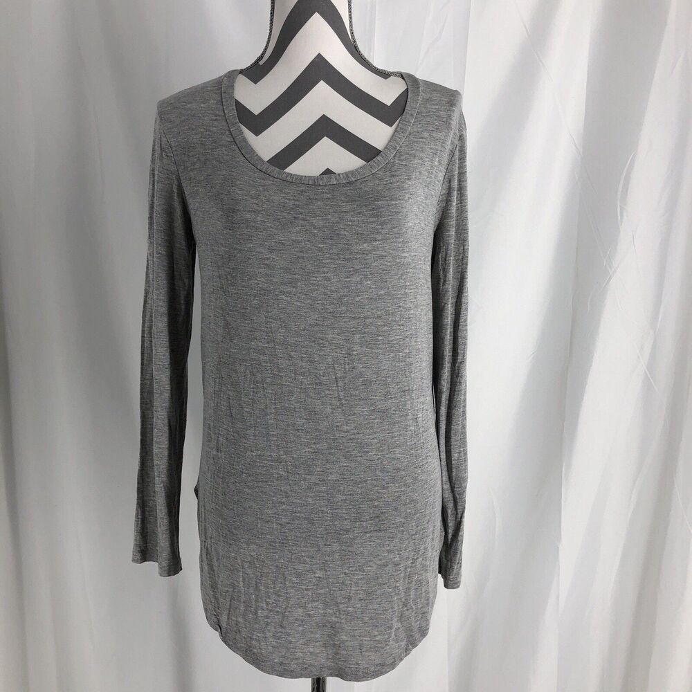 Emma’s Closet Gray Top Long Sleeve Size Small S